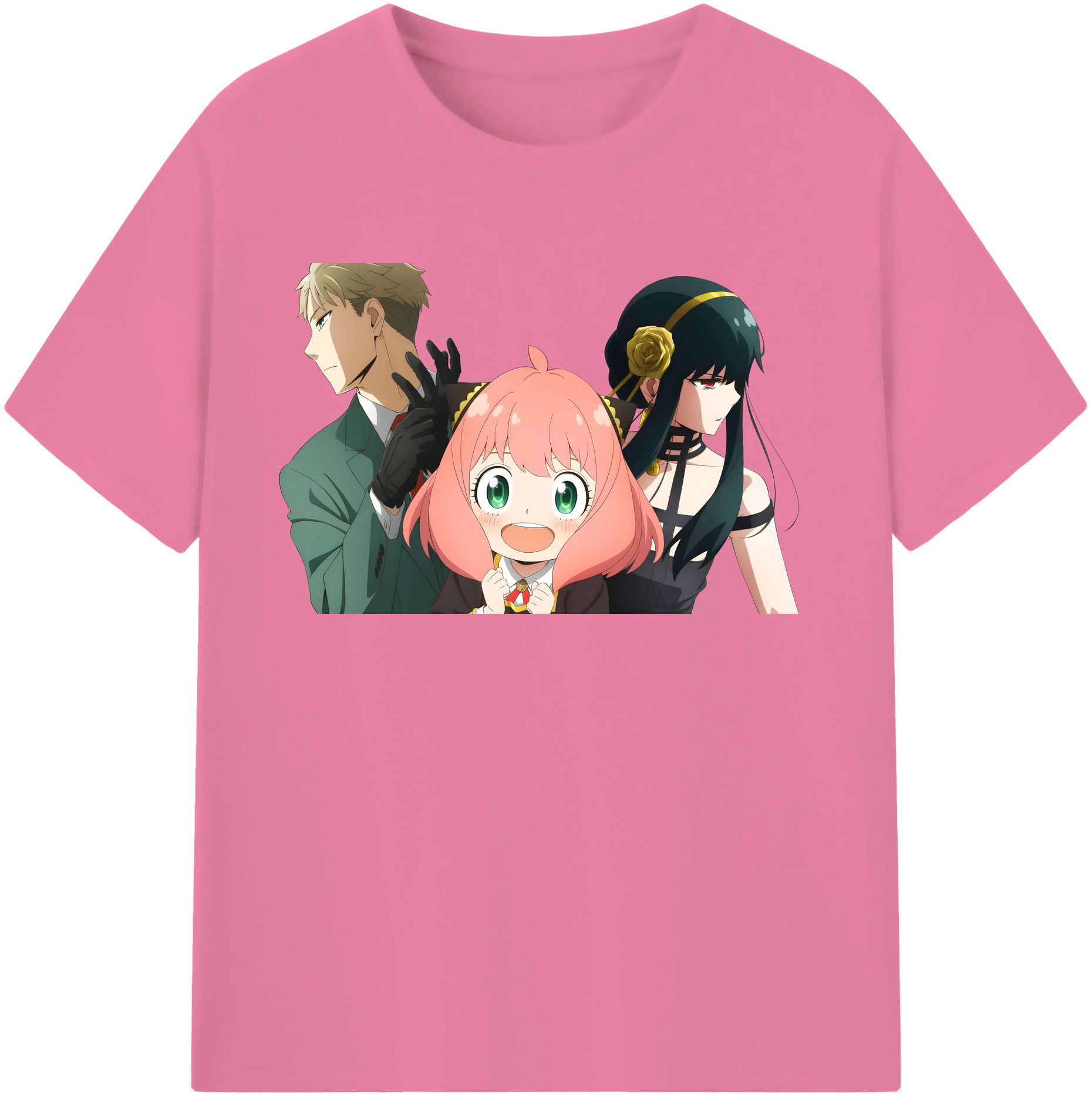 （画像用） SPY×FAMILY间谍家家酒 綿100％半袖Tシャツ（フロントプリント）